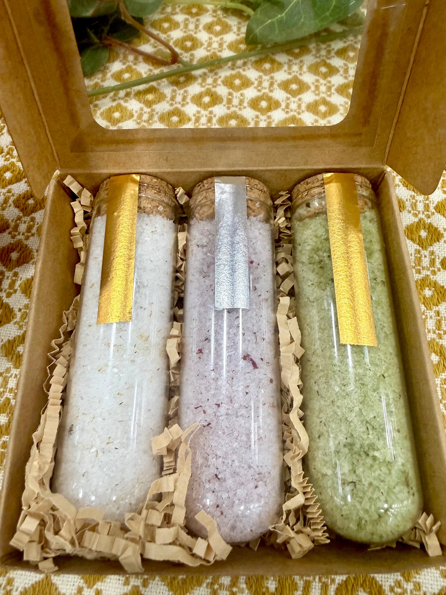 Mineral-Rich Herbal Sea Soaks - Magnesium Bath Salt Gift Set - Spa Soaks Wellness Set